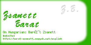 zsanett barat business card